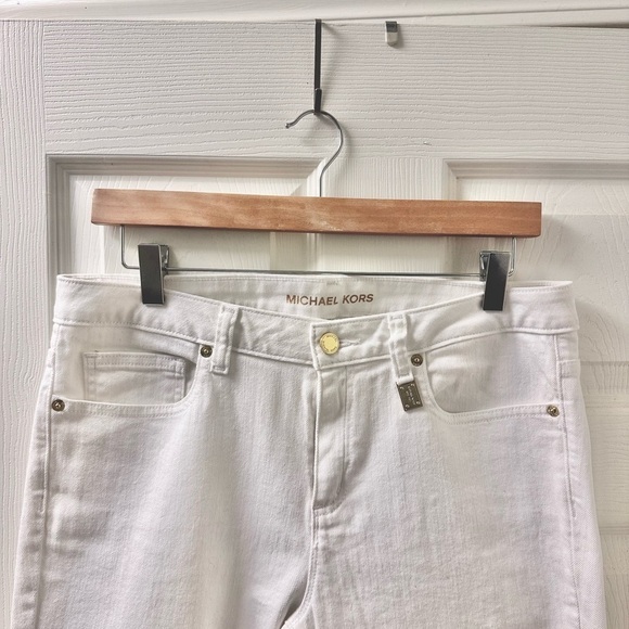 Michael Kors White Stretch Ankle Jeans - Picture 8 of 9